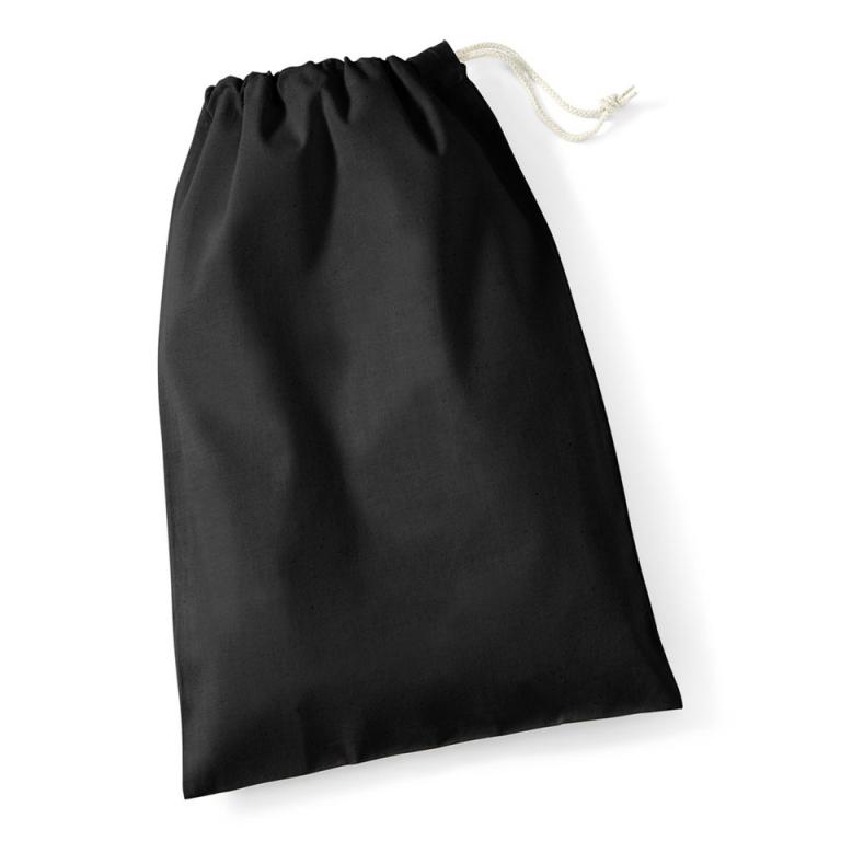 Recycled cotton stuff bag Black