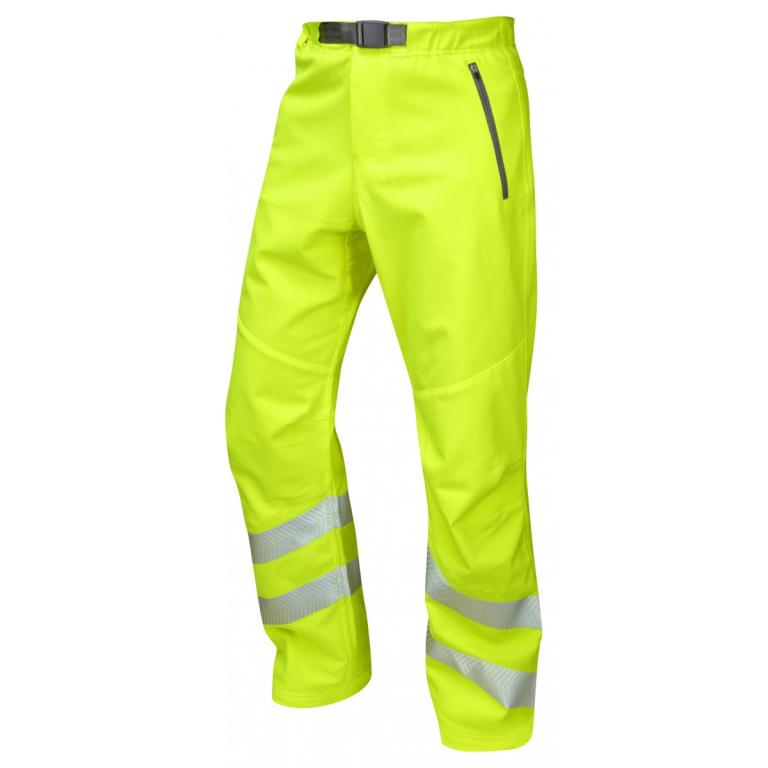 Landcross ISO 20471 Cl 1 Stretch Work Trouser Yellow