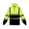Hi-vis zip hoodie (HVK07) Yellow/Navy
