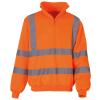 Hi-vis ¼ zip sweatshirt (HVK06) Orange