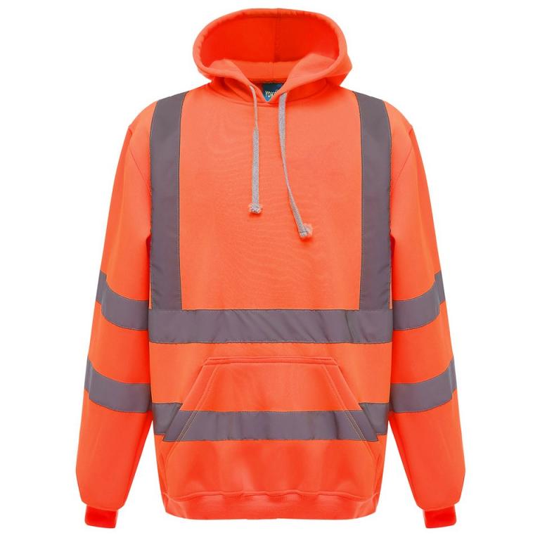 Hi-vis pull-over hoodie (HVK05) Orange