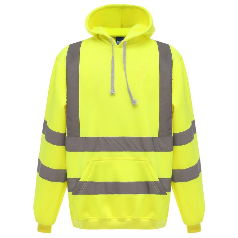 Hi-vis pull-over hoodie (HVK05) Yellow