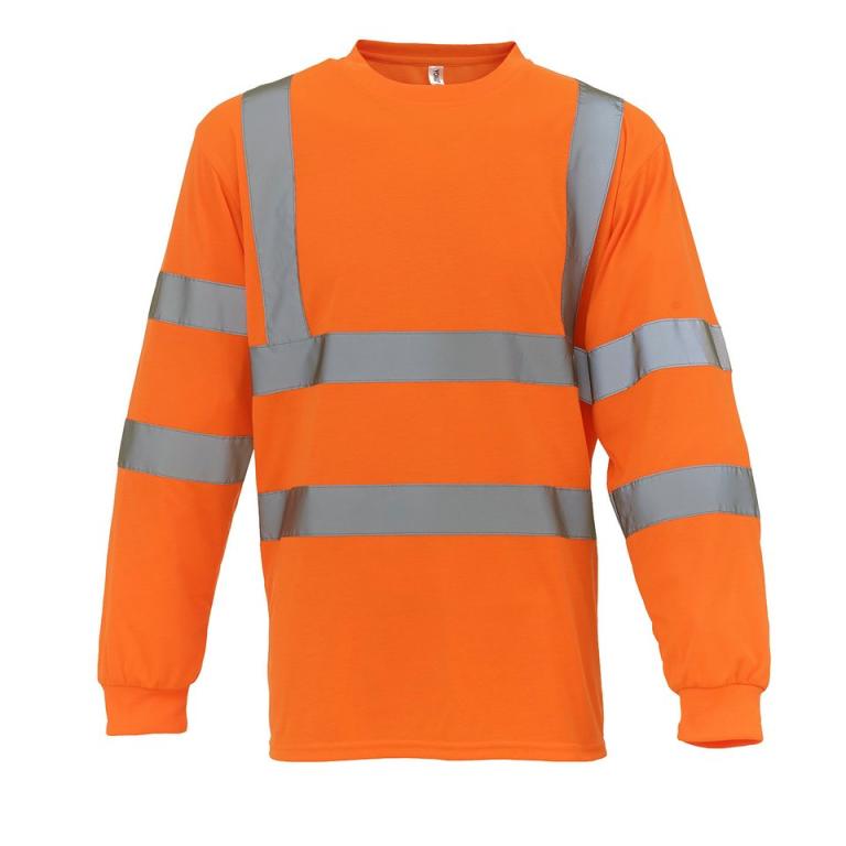 Hi-vis long sleeve t-shirt (HVJ420) Orange