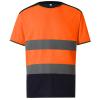 Hi-vis two-tone t-shirt (HVJ400) Orange/Navy