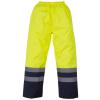 Hi-vis waterproof overtrousers (HVS463) Yellow/Navy