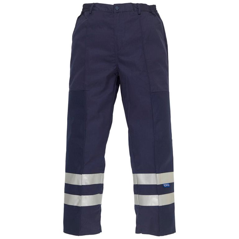 Reflective polycotton ballistic trousers (BS015T) Navy