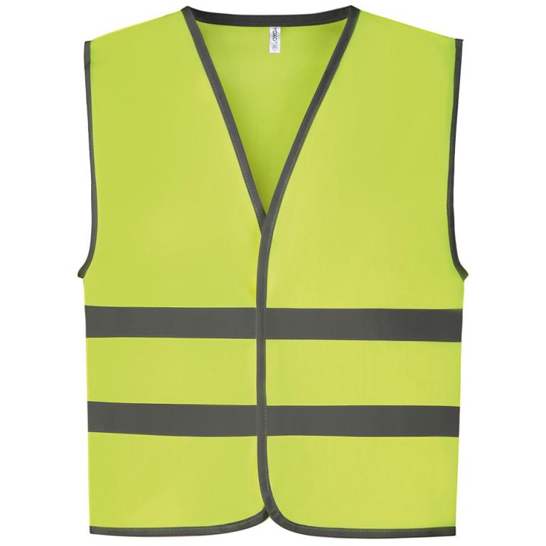 Hi-vis reflective border kids waistcoat (HVW102CH) Yellow
