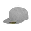 Premium 210 fitted cap (6210) Heather Grey