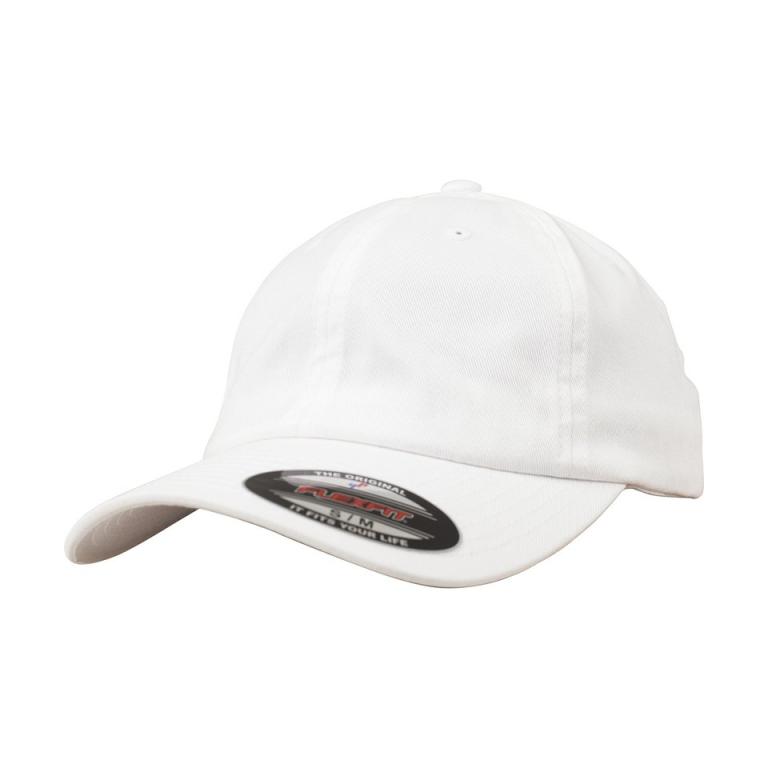 Flexfit cotton twill dad cap (6745) White