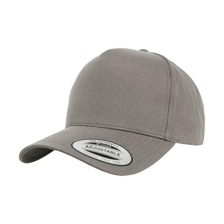 5-panel curved classic snapback (7707) Grey