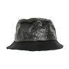 Crinkled paper bucket hat (5003CP) Black