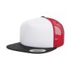 Foam trucker with white front (6005FW) Black/White/Red