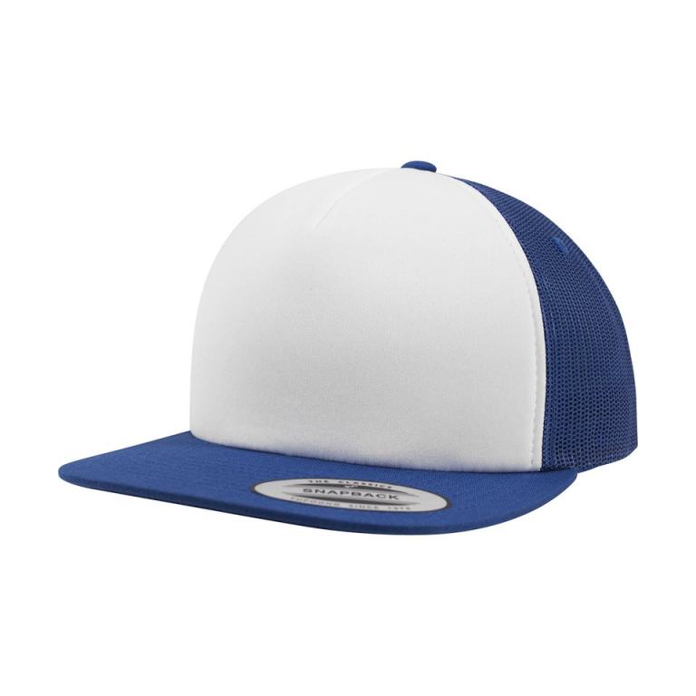 Foam trucker with white front (6005FW) Royal/White/Royal