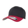 Flexfit woolly combed 2-tone (6277T) Black/Red