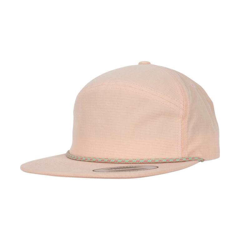 Colour braid jockey cap (7005CB) Peach