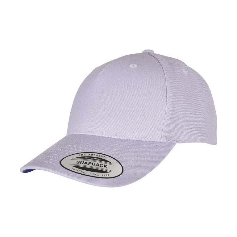 YP classics 5-panel premium curved visor snapback cap (5789M) Light Purple