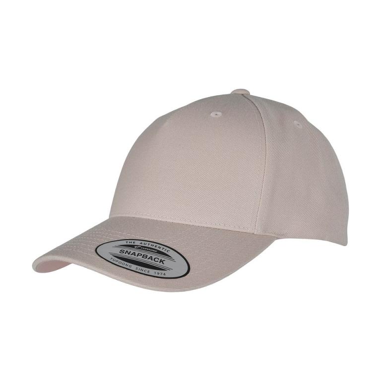 YP classics 5-panel premium curved visor snapback cap (5789M) Stone