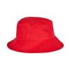 Kids Flexfit cotton twill bucket hat Red