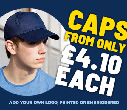 Caps from only £4.10 each