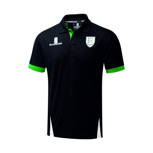 Official Shepperton Cricket Club Blade Slim Fit Polo Shirt Black