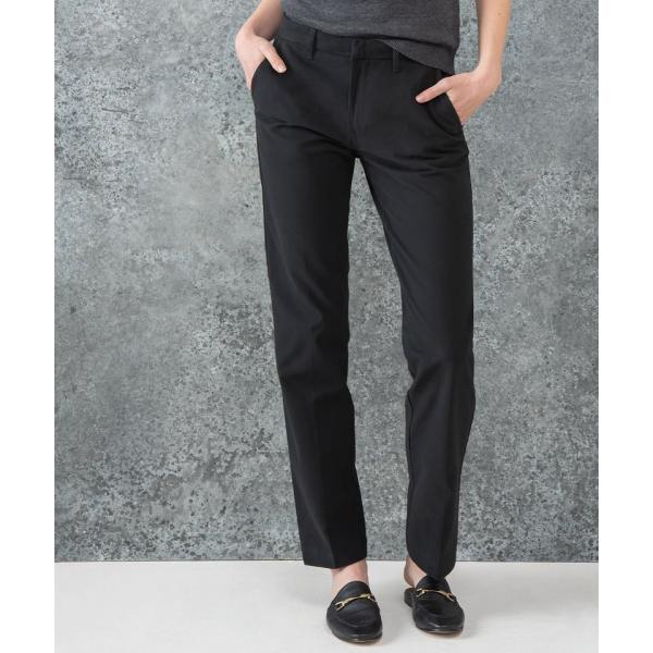 Women's Teflon®-coated flat front trousers