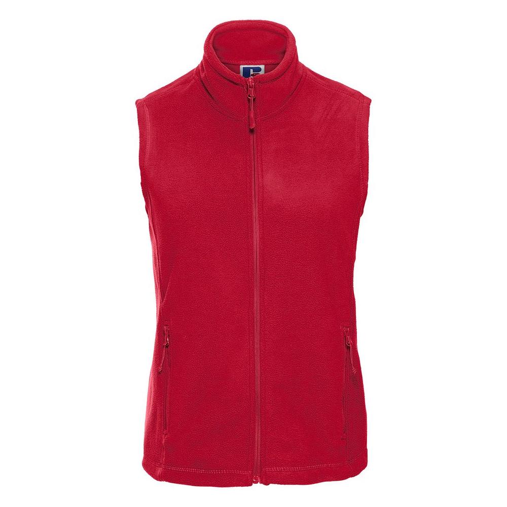 Red fleece gilet sale