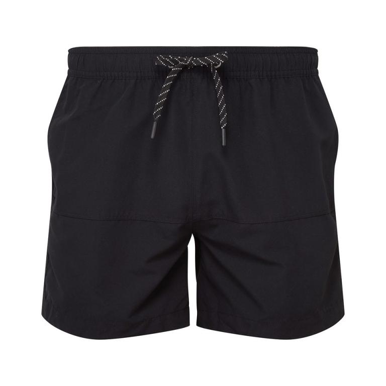Block colour swim shorts Black
