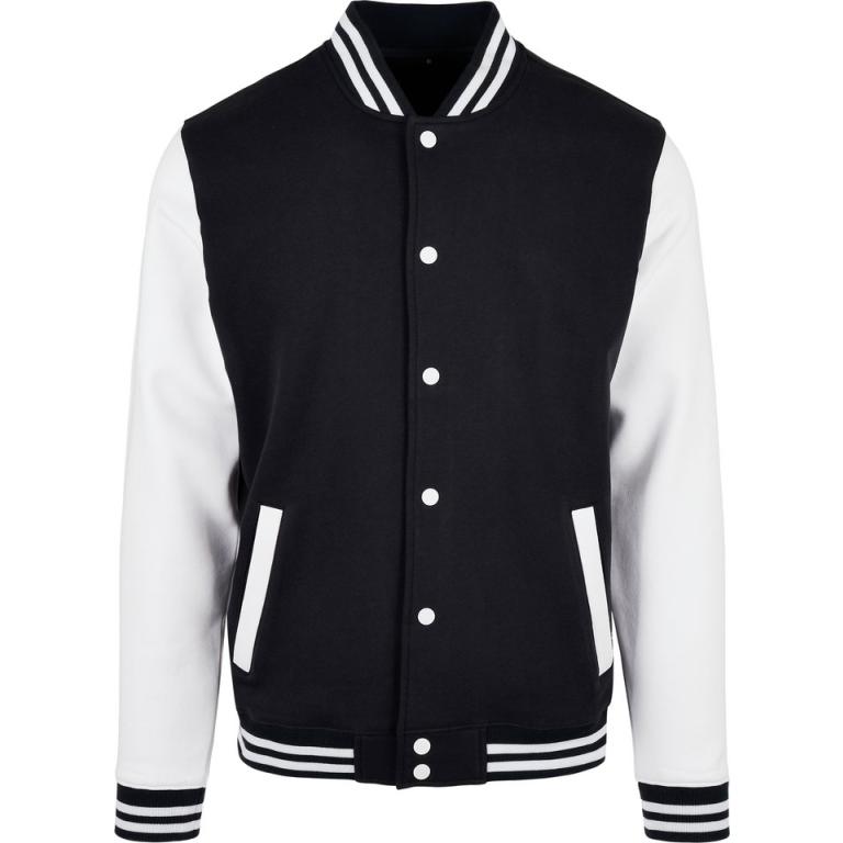 Basic college jacket Black/White