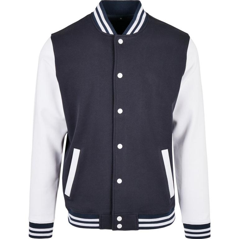 Basic college jacket Navy/White