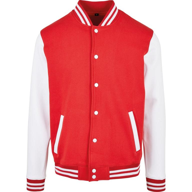 Basic college jacket Red/White