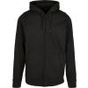 Basic zip hoodie Black