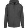Basic zip hoodie Charcoal