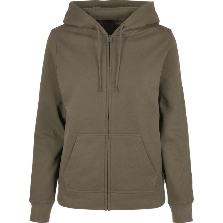Women’s basic zip hoodie Olive