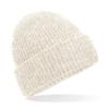 Cosy ribbed beanie Almond Marl
