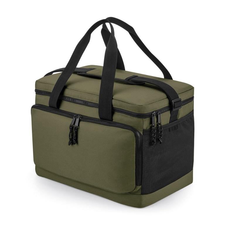 Recycled large cooler shoulder bag Military Green