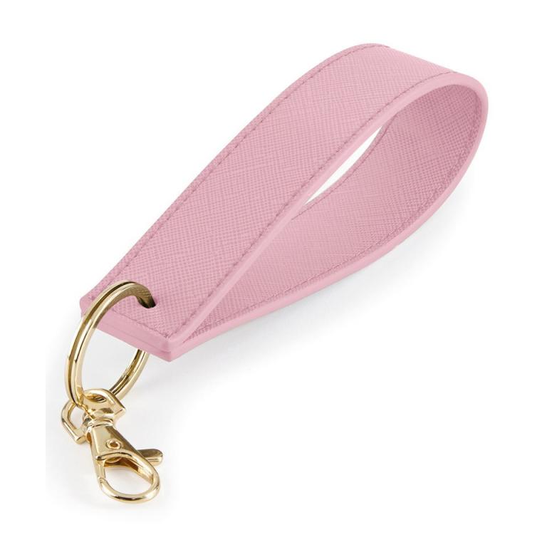 Boutique wristlet keyring Dusky Pink