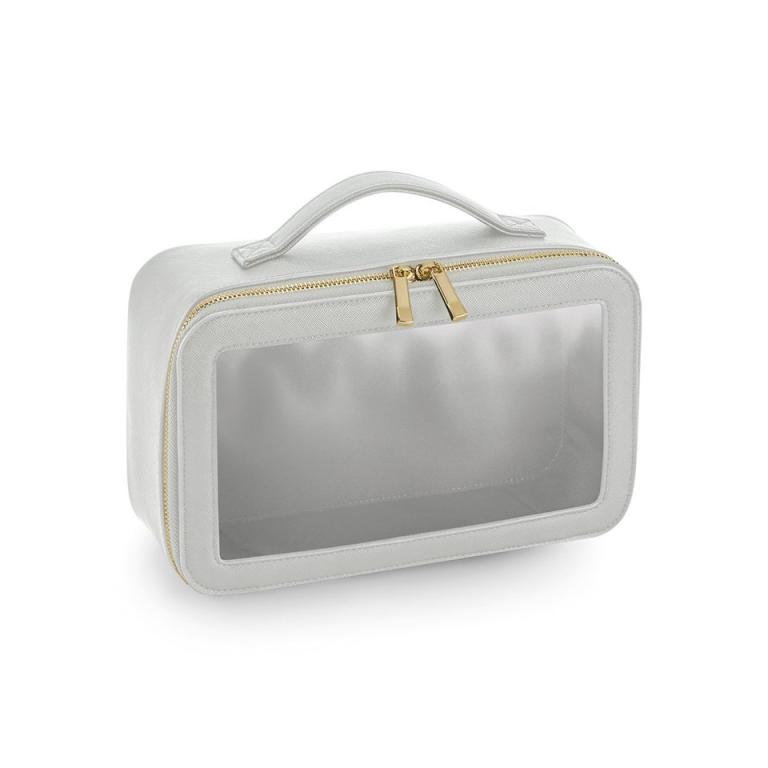 Boutique clear window travel case Soft Grey