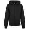 Organic kids basic zip hoodie Black