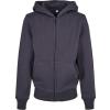 Organic kids basic zip hoodie Navy