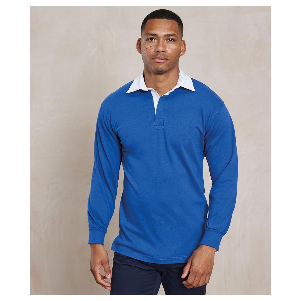 Long sleeve plain rugby shirt KS Teamwear