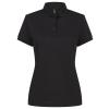 Women’s recycled polyester polo shirt Black