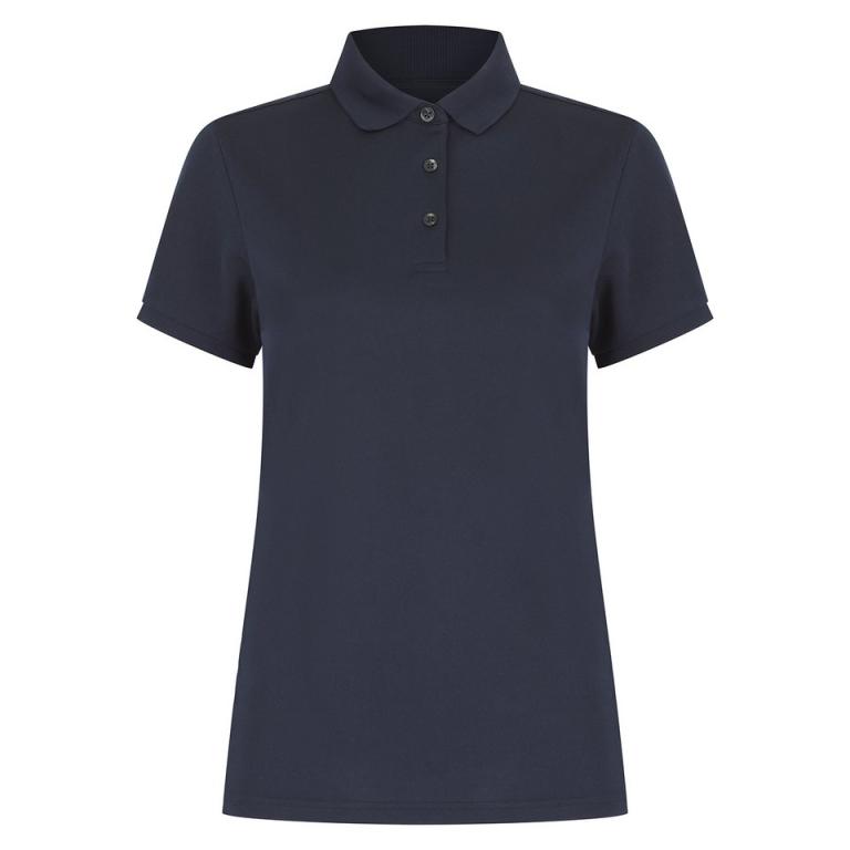 Women’s recycled polyester polo shirt Navy