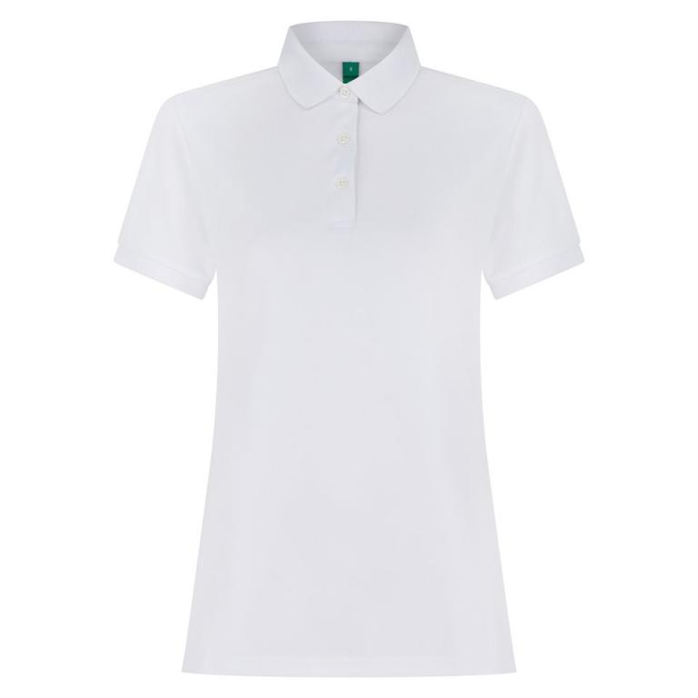 Women’s recycled polyester polo shirt White