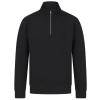Unisex sustainable 1/4 zip sweatshirt Black