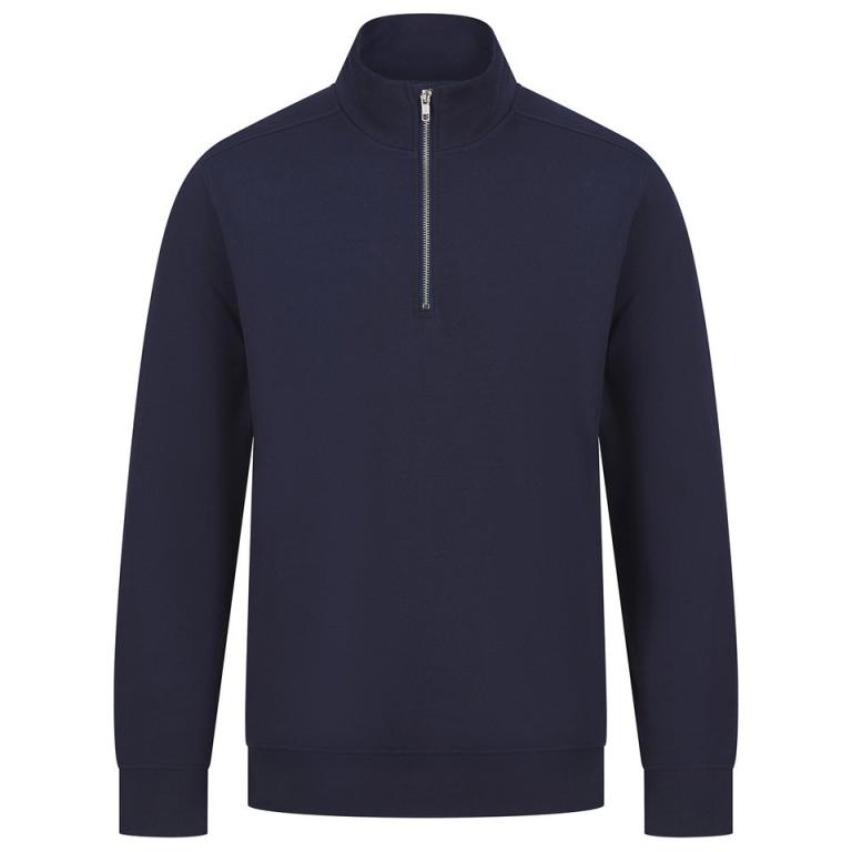 Unisex sustainable 1/4 zip sweatshirt Navy