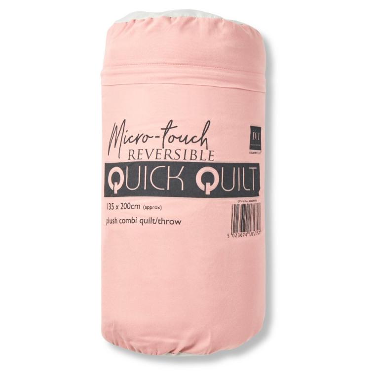 Luxury quick quilt Pink