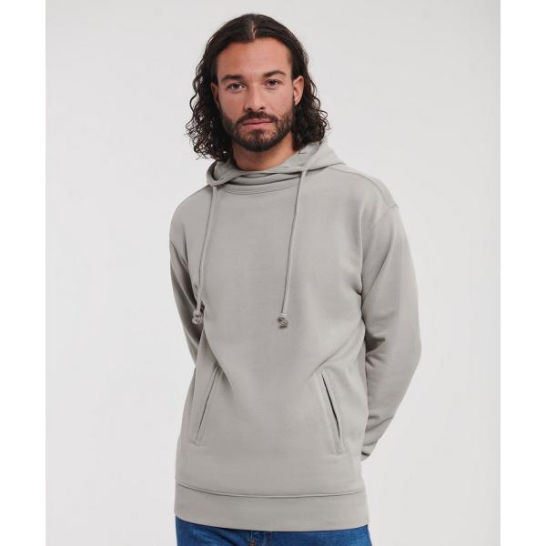 Pure organic high collar hooded sweatshirt