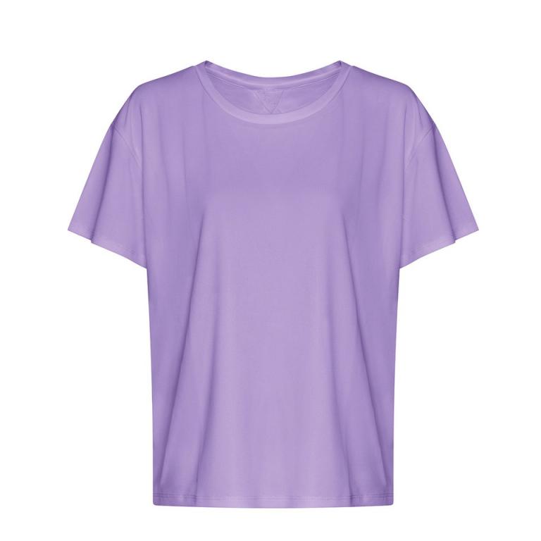 Women’s open back T Digital Lavender