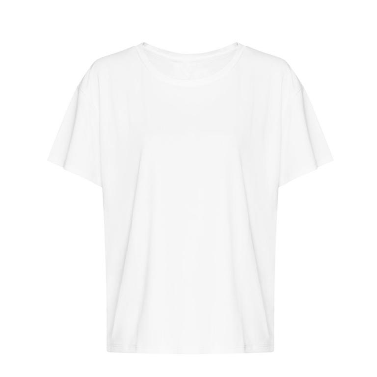 Women’s open back T White