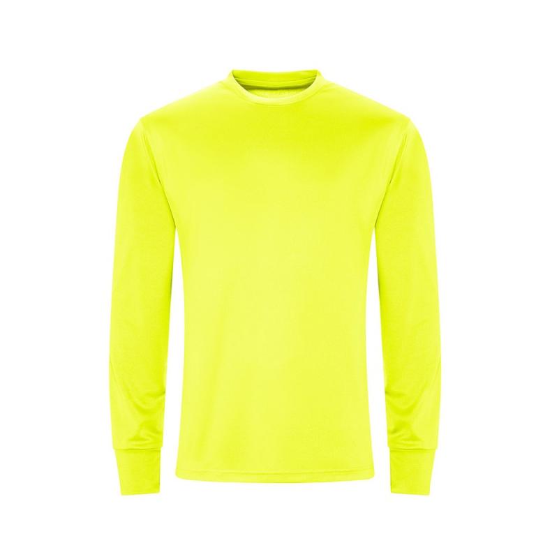 Long sleeve active T Electric Yellow